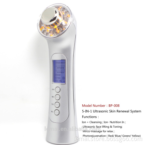 5 in 1 facial Ultrasonic beauty & health instrument facial Healthcare massager Beauty Equipment Personal Care